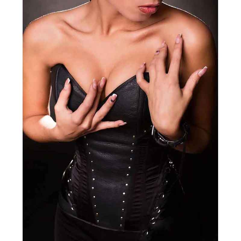 Genuine leather corset