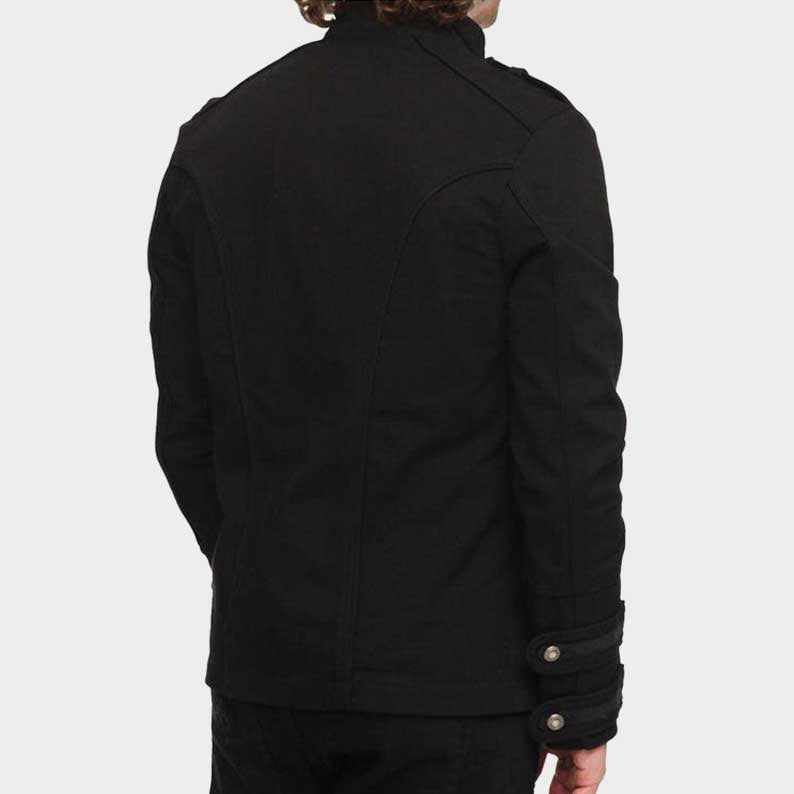 Gothic style army jacket with structured fit and functional pockets by Jackets Kingdom