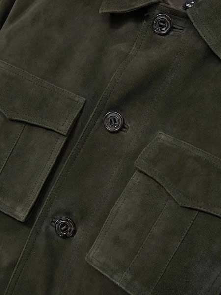 Green Field Mens Real Suede Leather Jacket