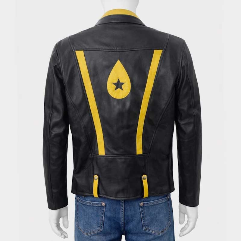 Handmade real leather jacket inspired by Conan Gray with viscose lining and multiple pockets