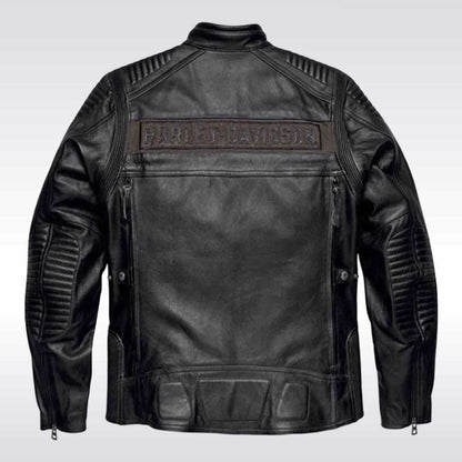 Harley Davidson Mens Asylum Leather Motorcycle Jacket