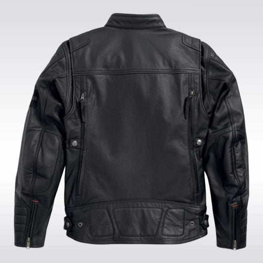 Harley Davidson Mens Exmoor Reflective Wing Leather Jacket