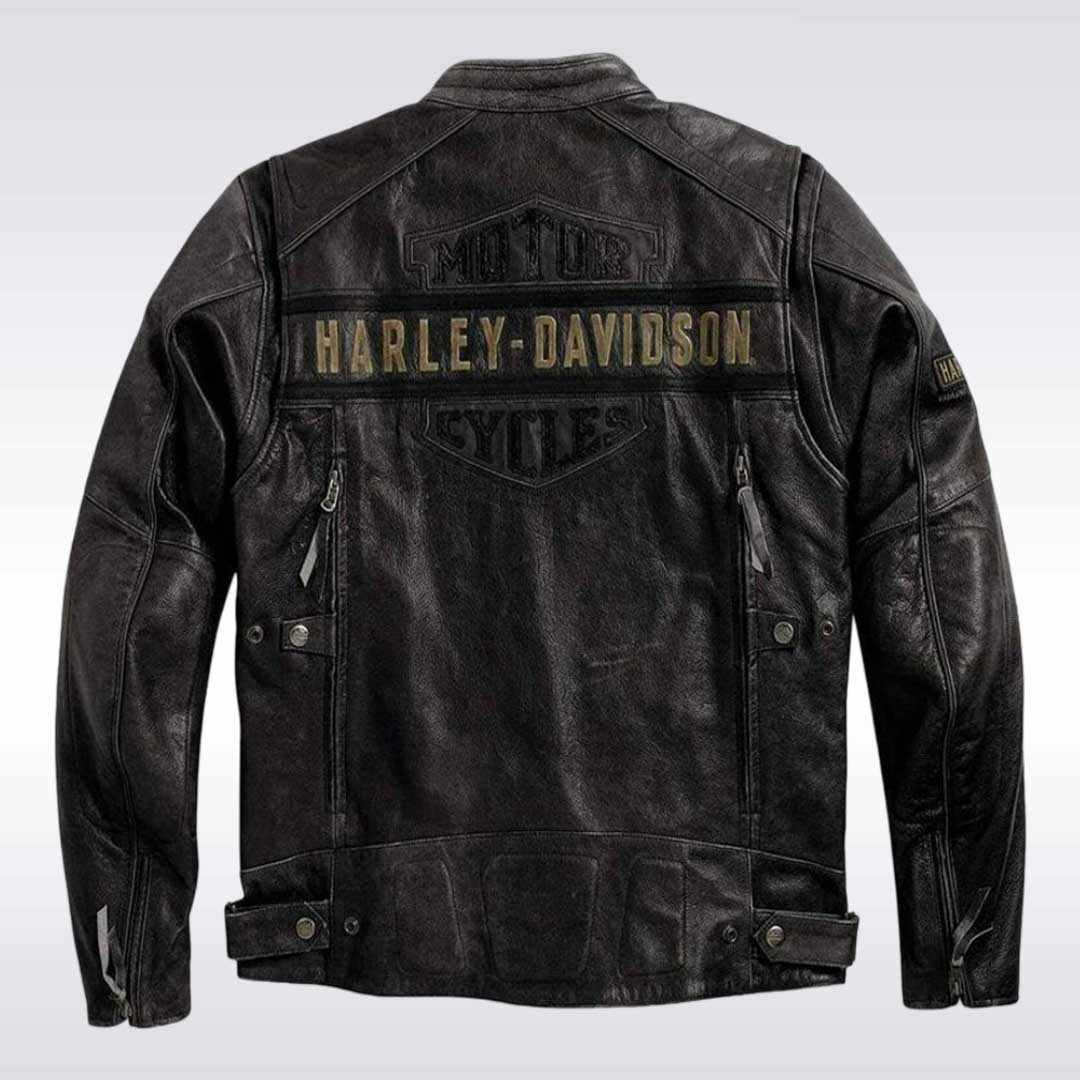 Harley Davidson Vintage Motorcycle Leather Jacket