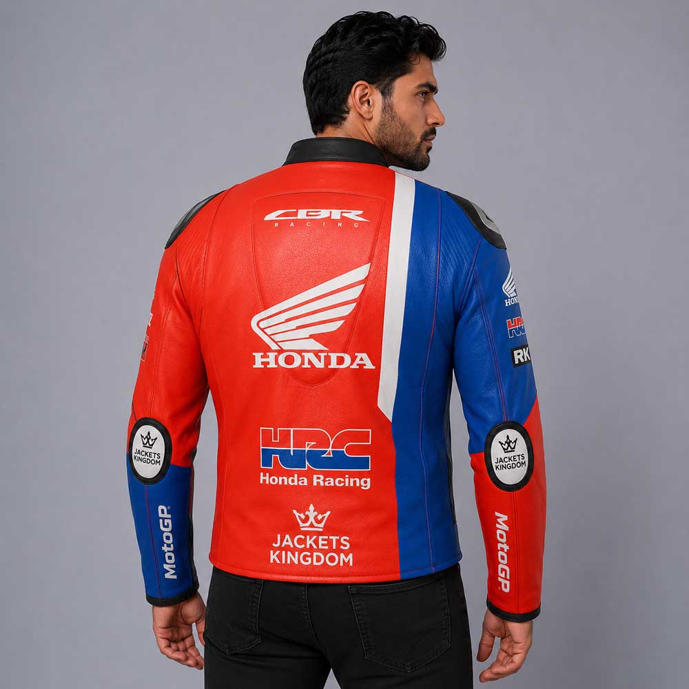 Honda WorldSBK leather motorcycle jacket inspired by Iker Lecuona