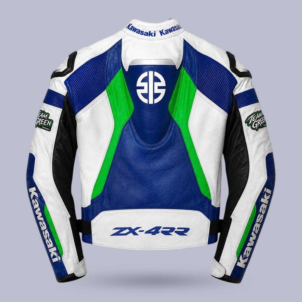 Kawasaki Ninja Genuine Leather Motorcycle Racing Jacket | Jackets Kingdom