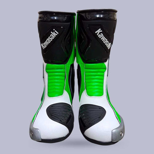 Kawasaki Ninja Racing Boots with CE Level 2 Protection by Jackets Kingdom
