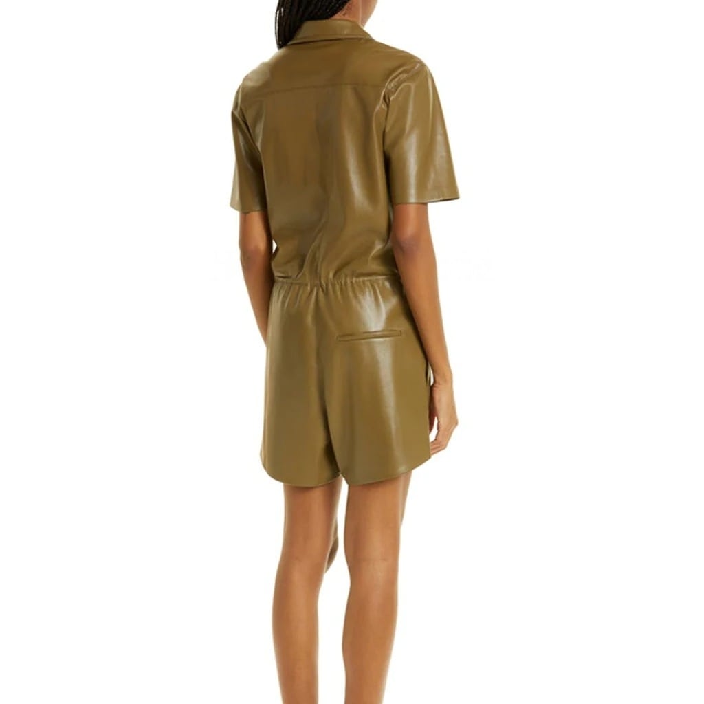Leather Playsuit for Women