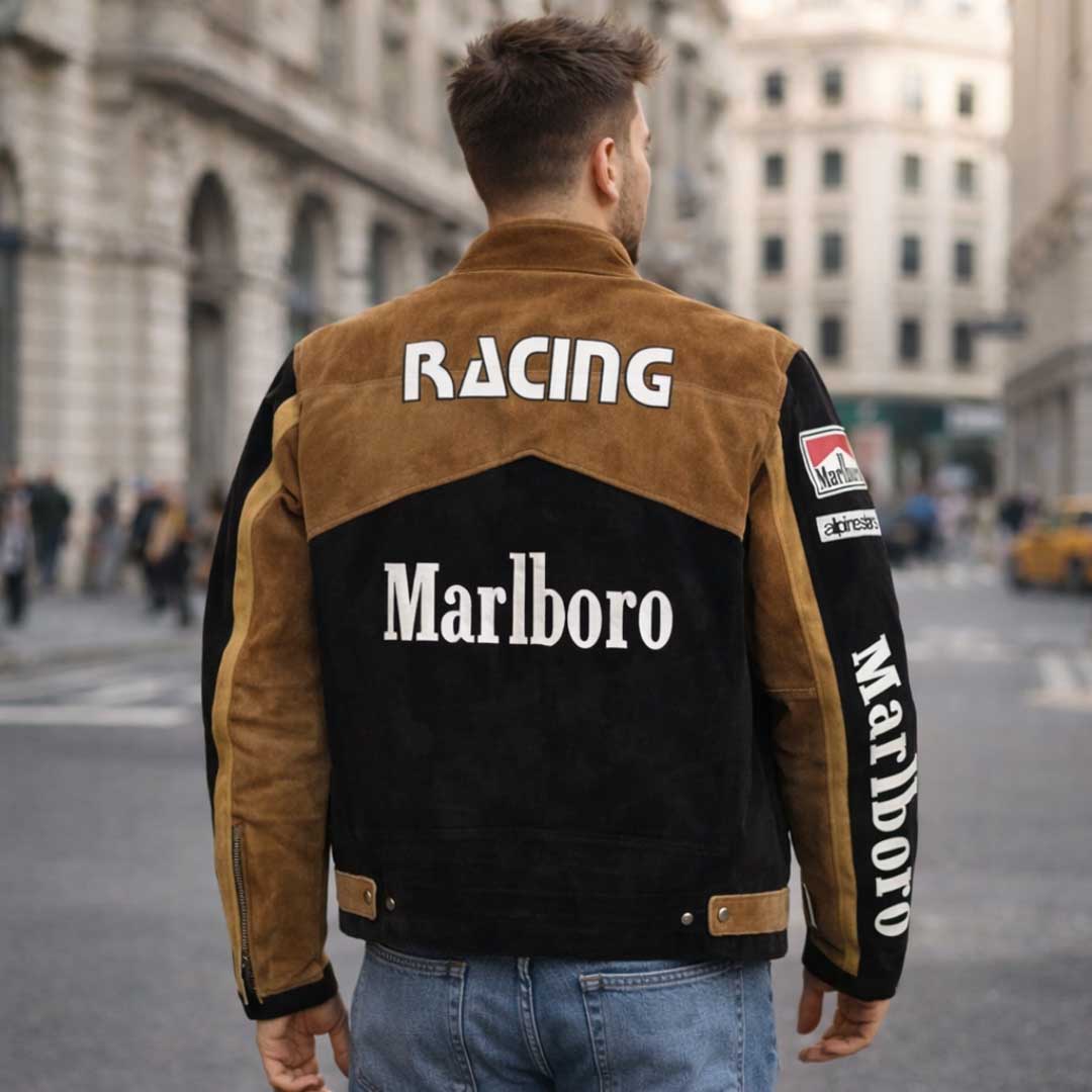 Marlboro Vintage Racing Leather Jacket