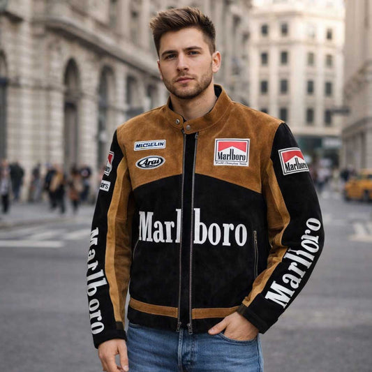Marlboro Vintage Racing Leather Jacket