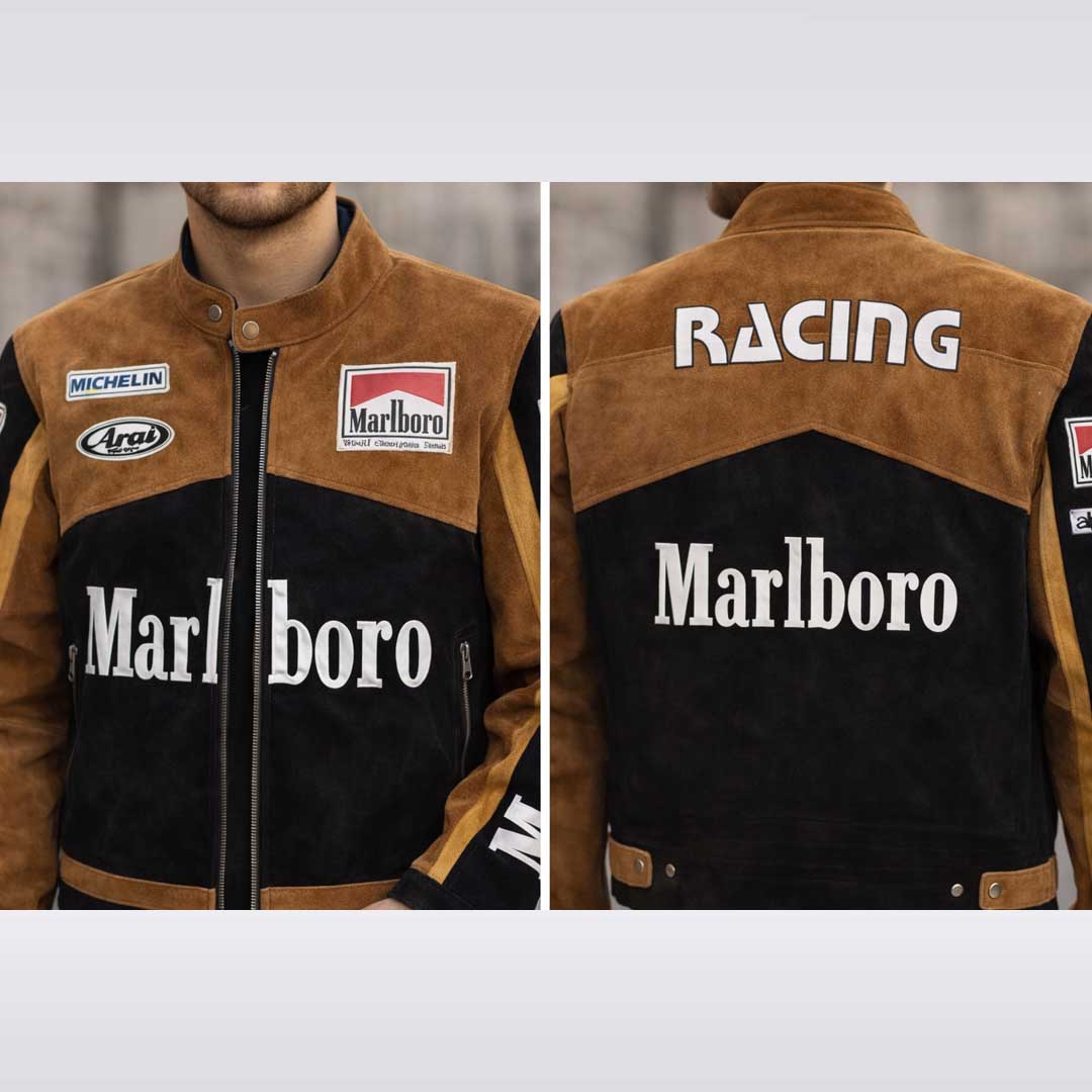 Marlboro Vintage Racing Leather Jacket
