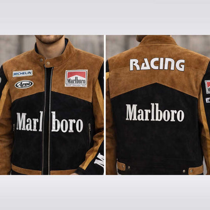 Marlboro Vintage Racing Leather Jacket