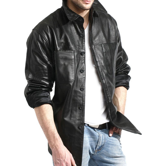 Stylish Leather Shirt for Men