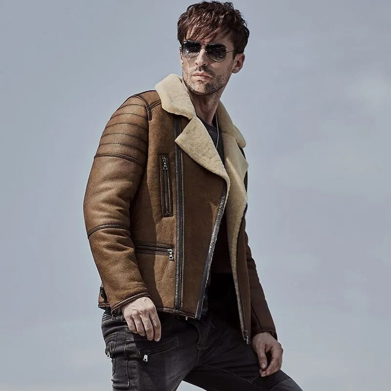 Shearling Aviator Coat