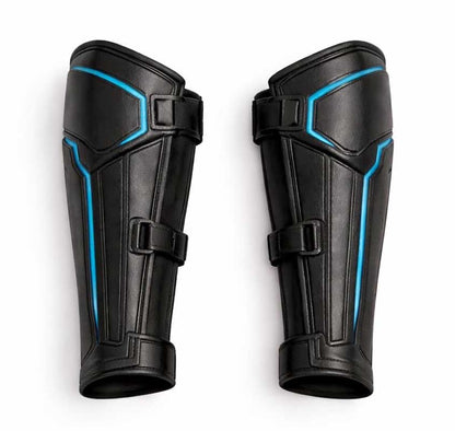 Mens Black Leather Cyberpunk Tactical Vest