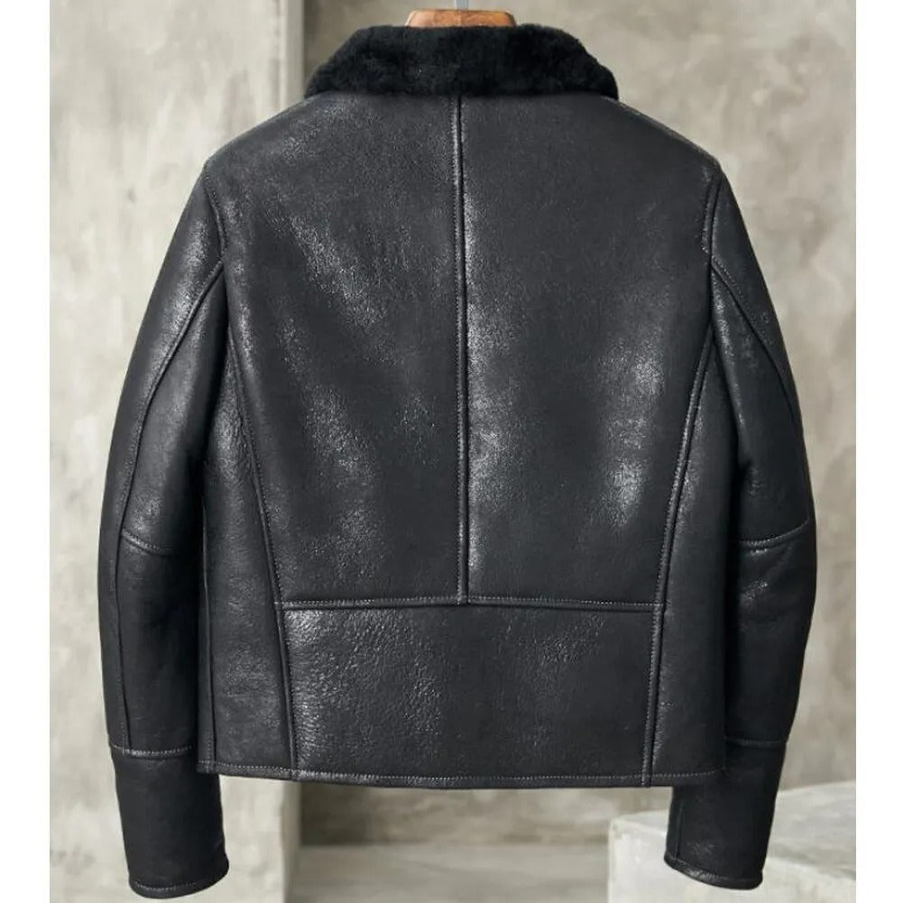 B3 Bomber Leather Coat