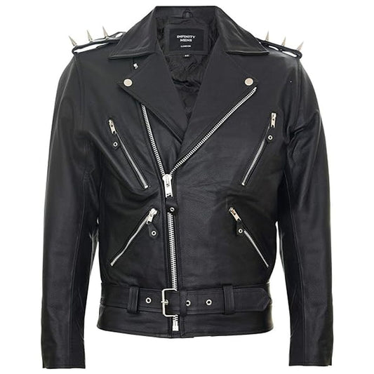 Fringe Leather Motorcycle Jacket