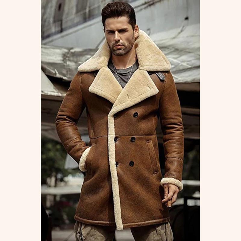 Men's Sheepskin Shearling B7 Flight Jacket - Main Image