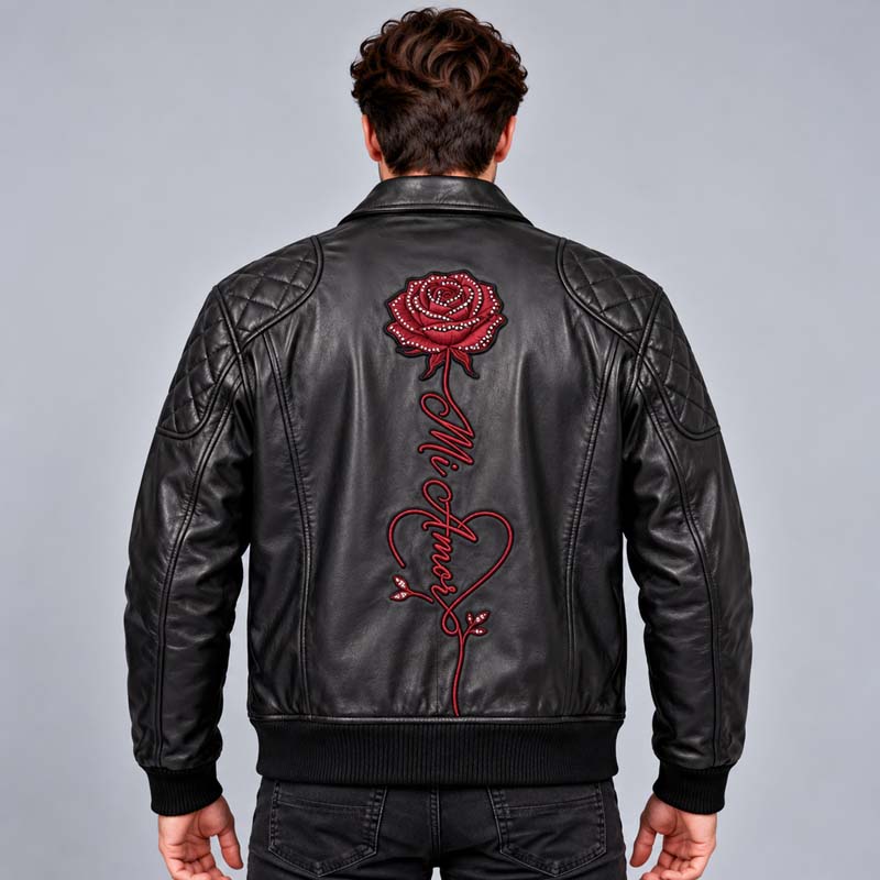 Mi Amor Rose Embroidered Jacket