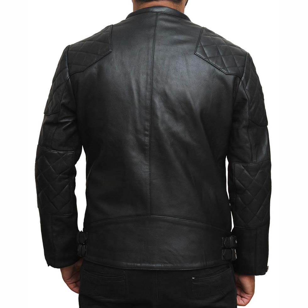 Motorcycle Style David Beckham Leather Jacket