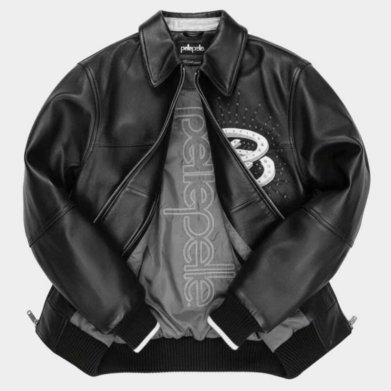 Pelle Pelle GOAT Edition Black Leather Jacket for Men Premium Biker Style