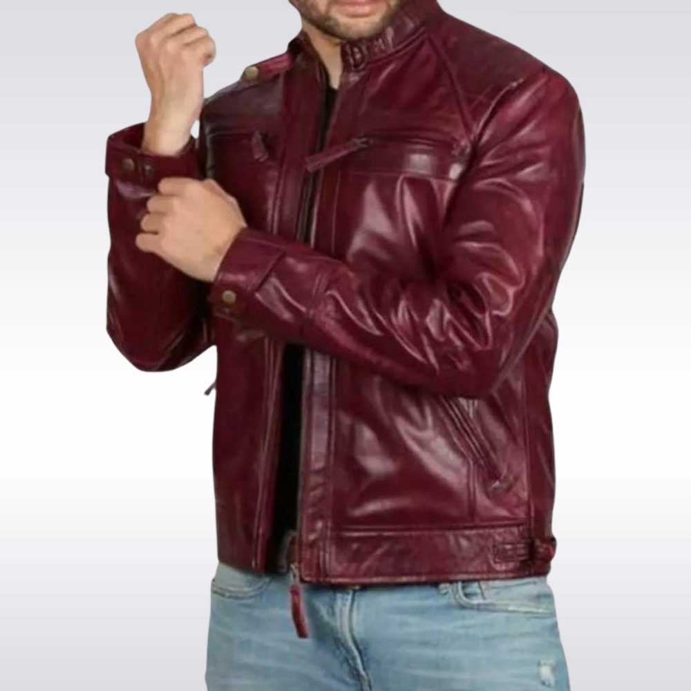 Premium Vintage Leather Biker Jacket for Men