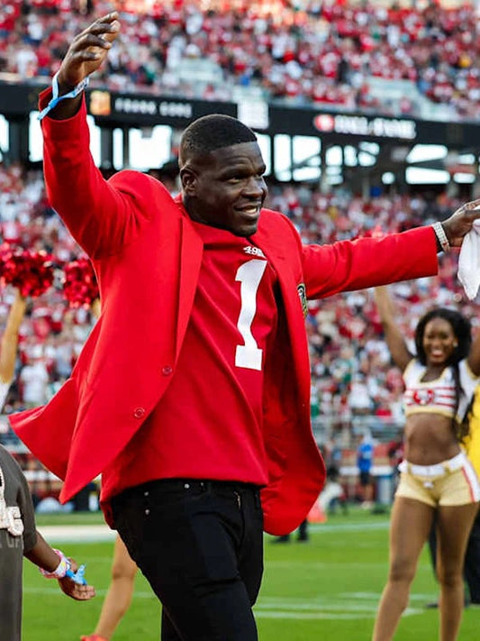 San Francisco 49ers Frank Gore Red Hall of Fame Blazer Jacket