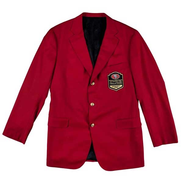 San Francisco 49ers Frank Gore Red Hall of Fame Blazer Jacket