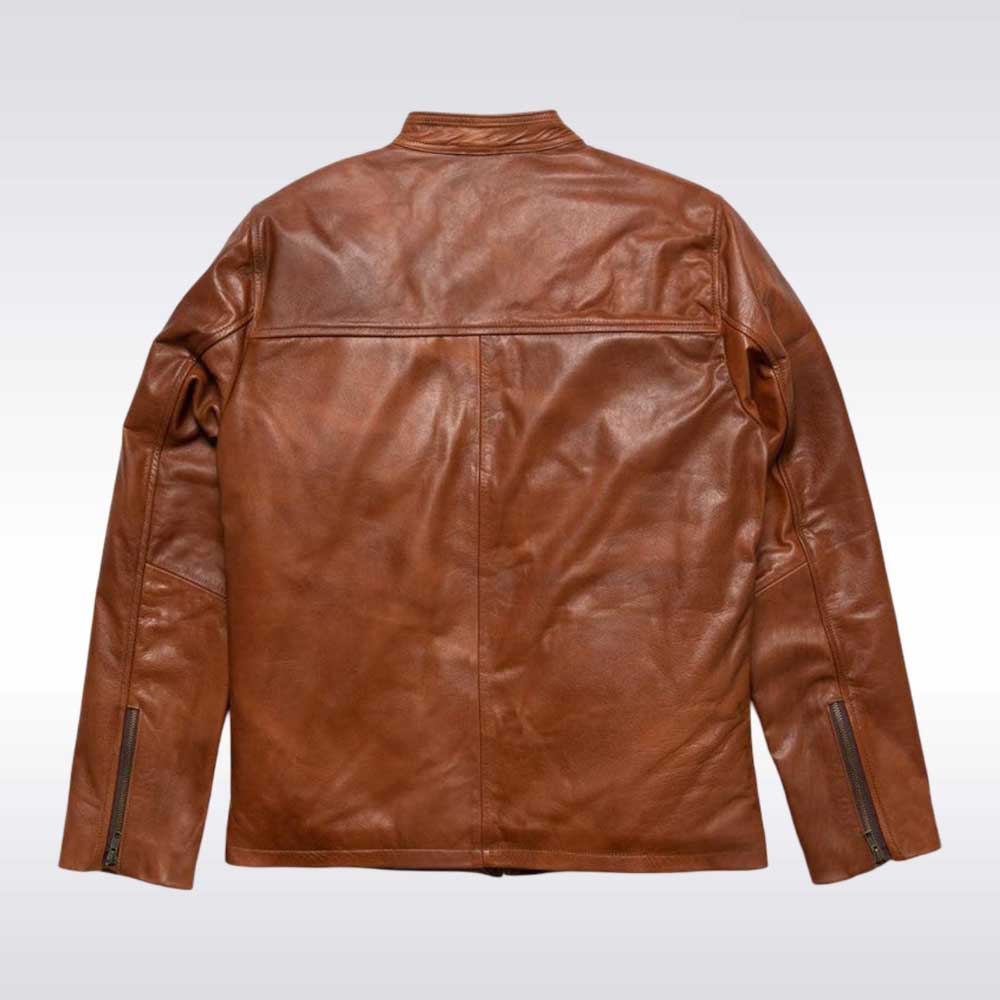 Whiskey Brown Classic Leather Jacket