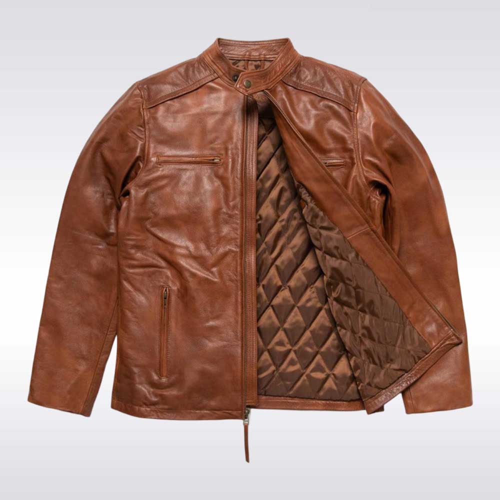 Whiskey Brown Classic Leather Jacket