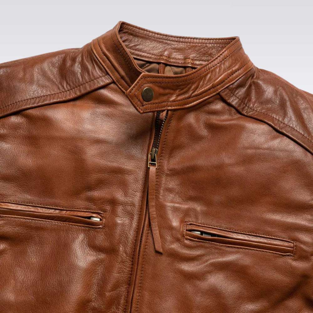 Whiskey Brown Classic Leather Jacket