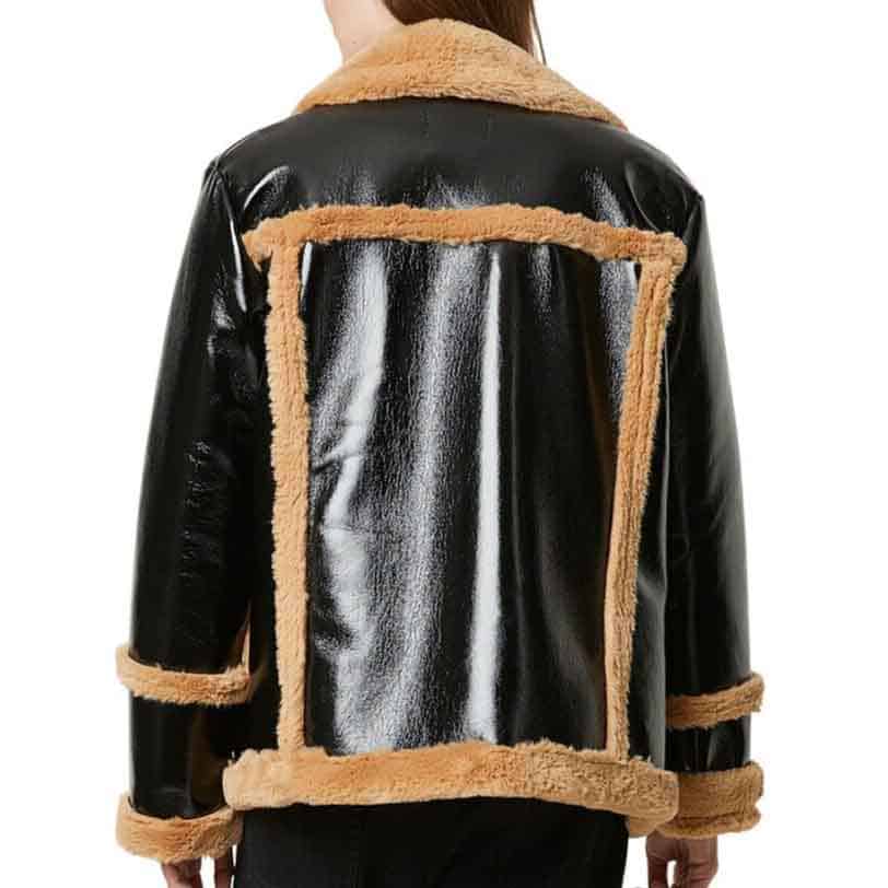 Women’s Trimmed Fur & Real Leather Jacket