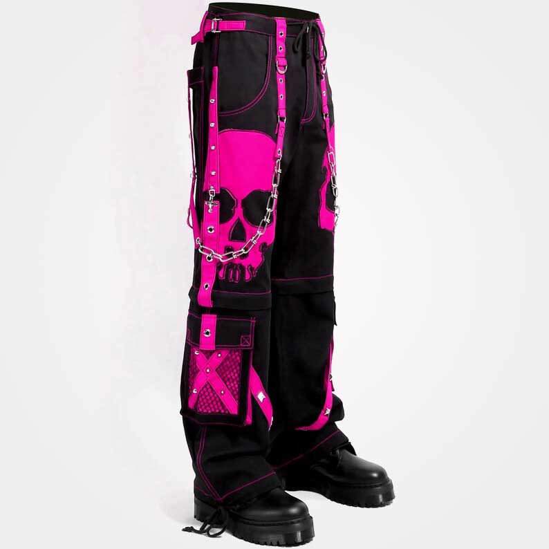 Zip off leg pants showing industrial hardware and D rings by Jackets Kingdom