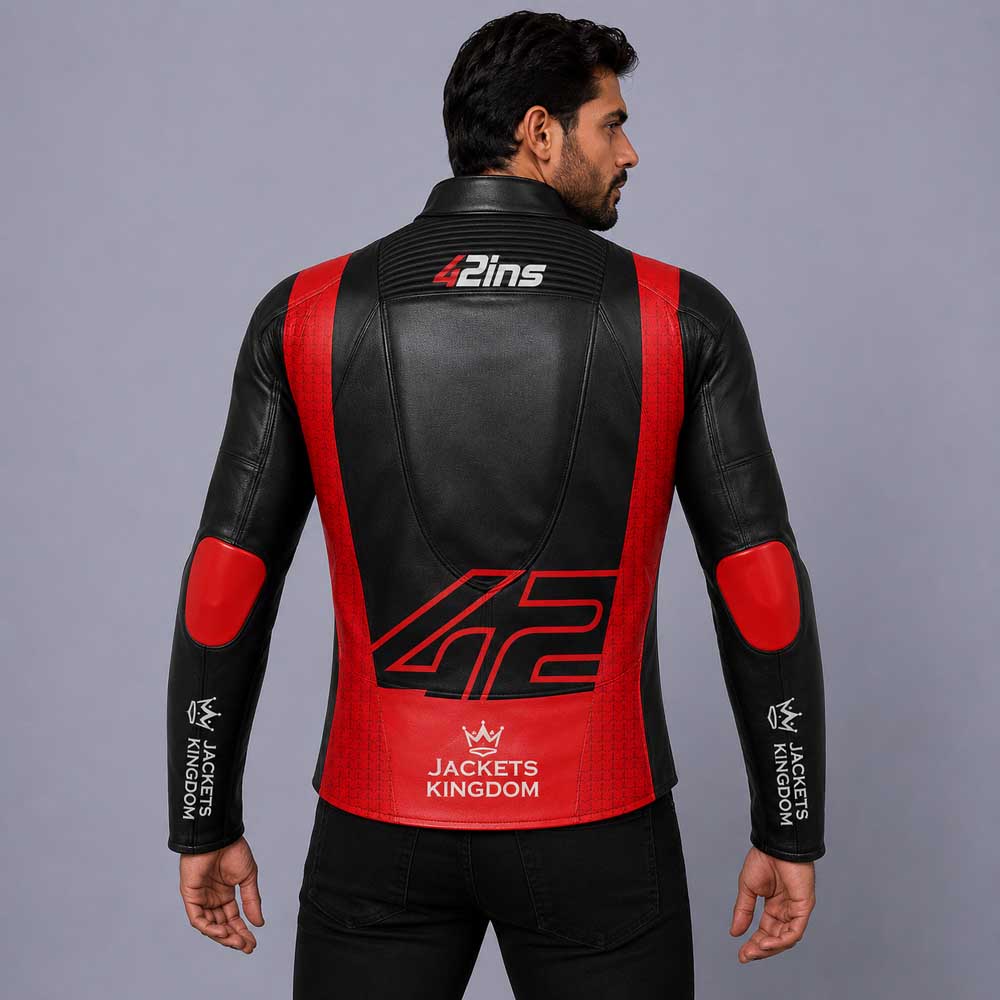 Alex Rins LCR Honda MotoGP leather jacket with CE approved armor