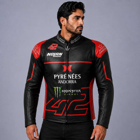 Alex Rins LCR Honda winter genuine cowhide leather motorcycle jacket