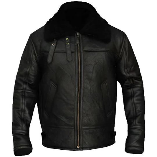 B3 Aviator Bomber Men Leather Jacket