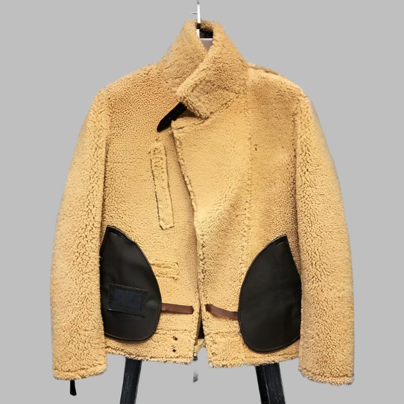 B3 Shearling Leather Jacket - Flying Jacket Men