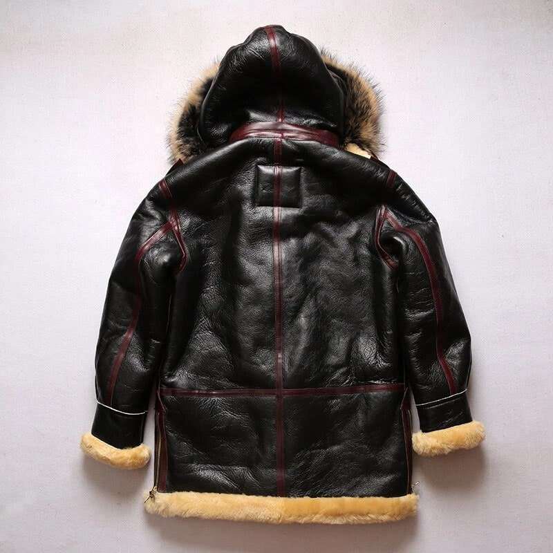 B7 Avfly European Size High Quality Sheep Leather Coat