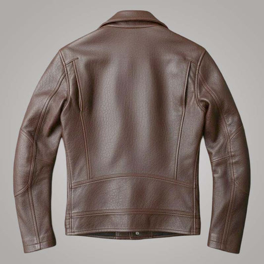 Best vintage cafe racer brown leather jacket for men by Jackets Kingdom
