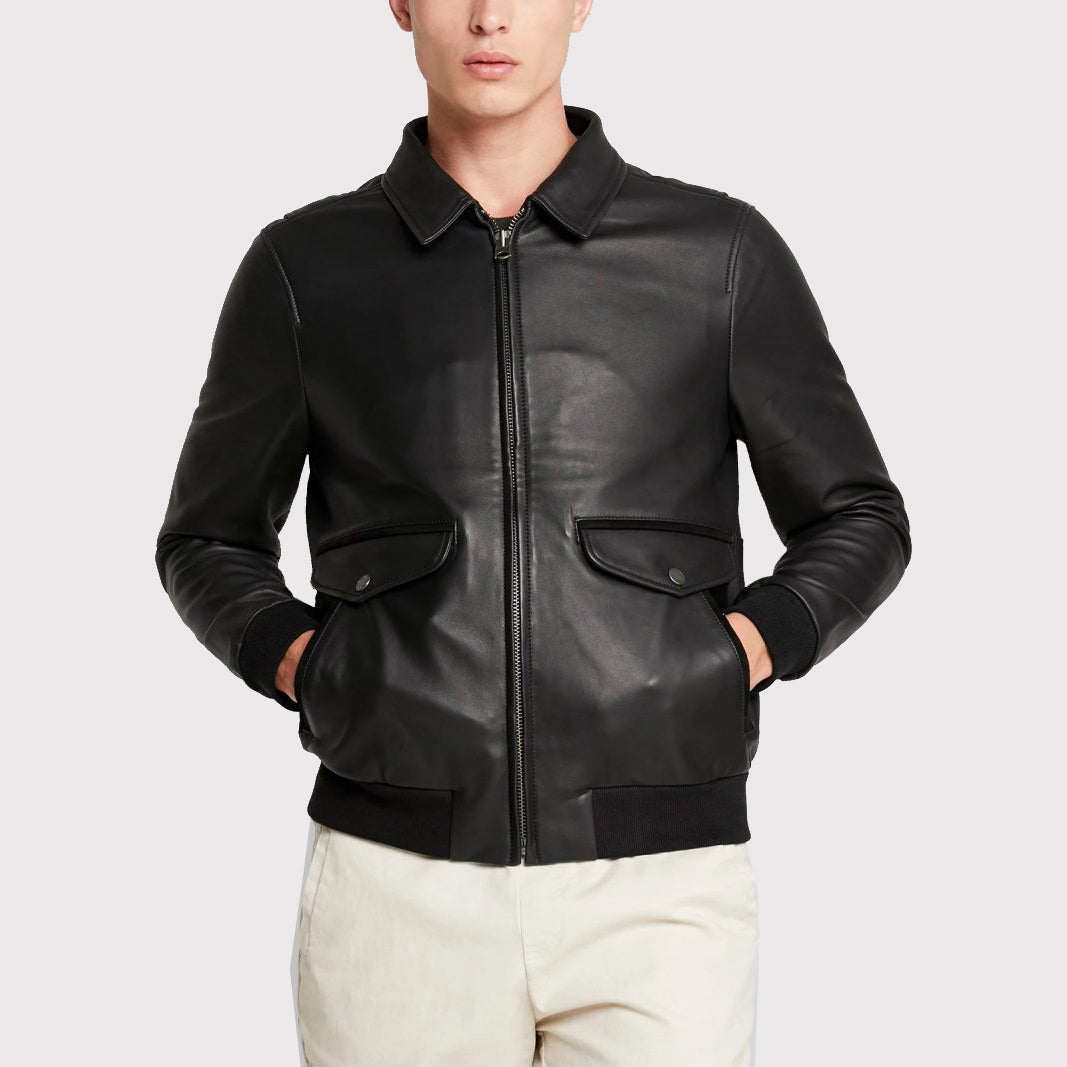 Biker Men Lambskin Leather Jacket