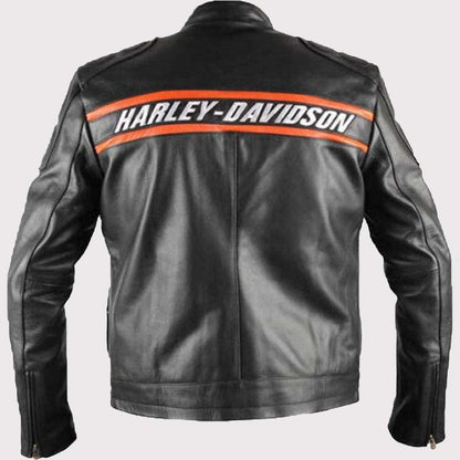 Bill Goldberg WWE Harley Davidson Classic Motorcycle Leather Jacket