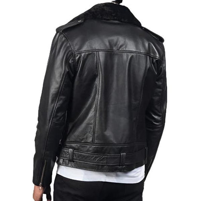 Black Biker Leather Jacket