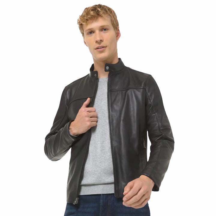 Black Leather Jacket for Men