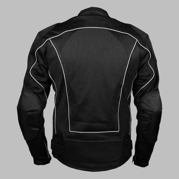 Black Summer Joy Mesh Motorcycle Jacket