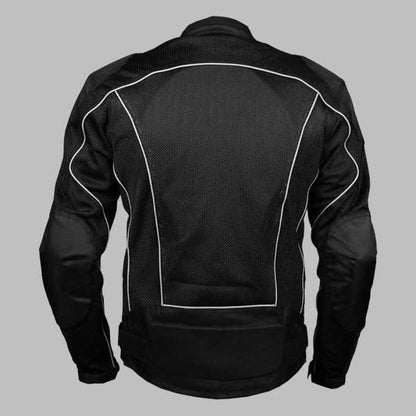 Black Summer Joy Mesh Motorcycle Jacket