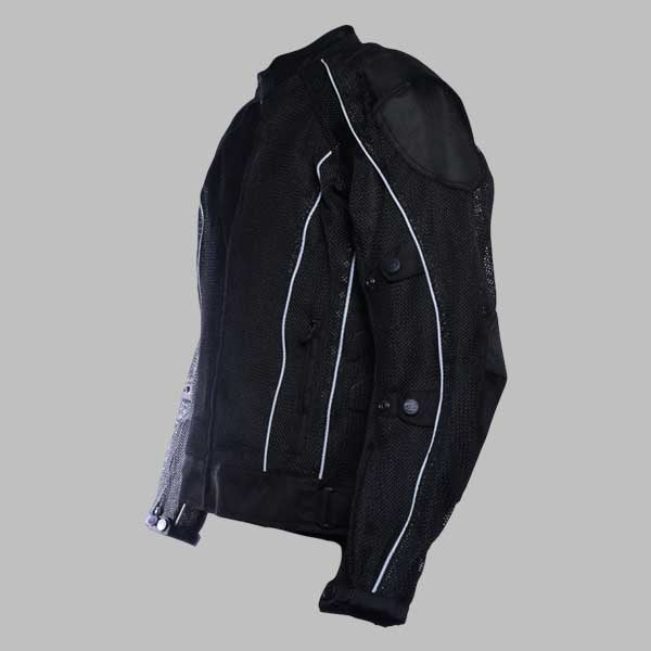 Black Summer Joy Mesh Motorcycle Jacket