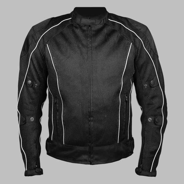 Black Summer Joy Mesh Motorcycle Jacket