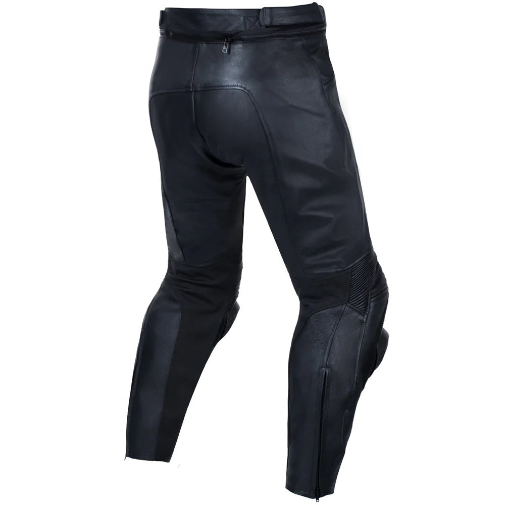 Black Motorcycle Leather Pants