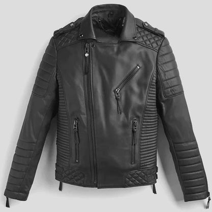 Black Motorcycle Riding Jacket For Men - Stylish and Protective