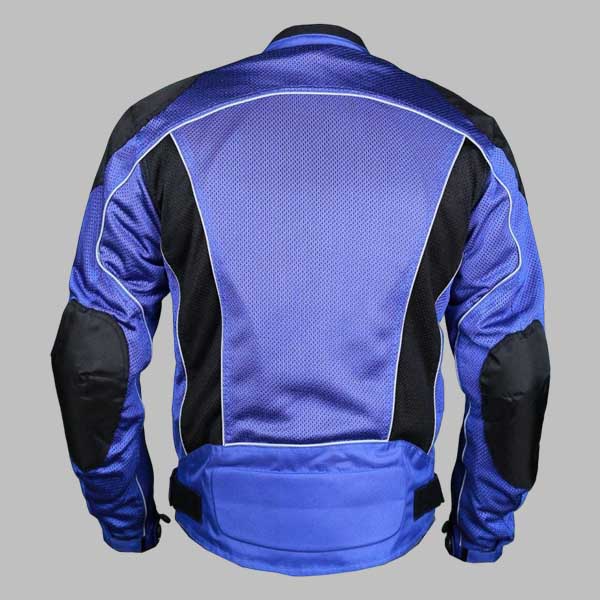 Blue Summer Joy Mesh Motorcycle Jacket