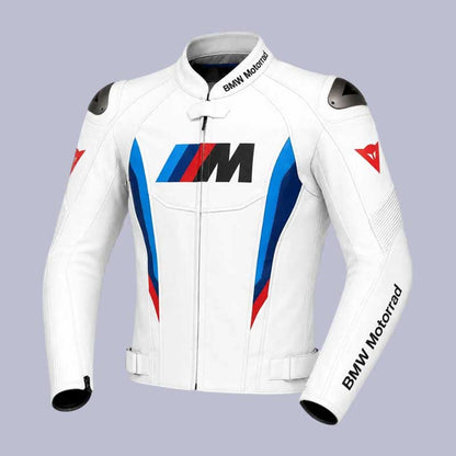BMW Biker Leather Jacket in Genuine Cowhide Leather by Jackets Kingdom